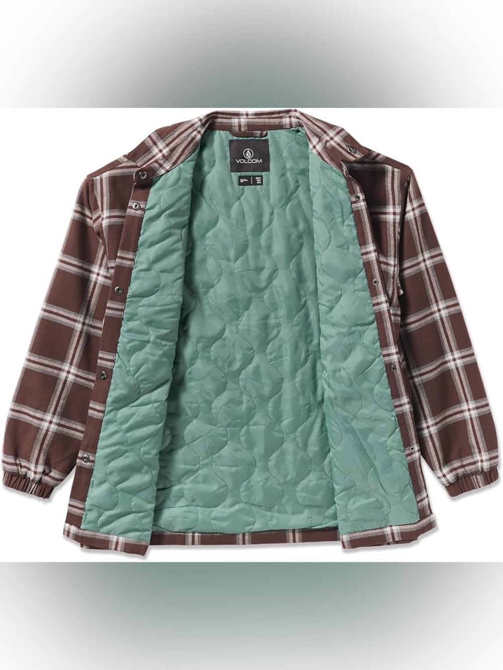Volcom Insulated Riding Flannel Jacket Size Small - Picture 2 of 6